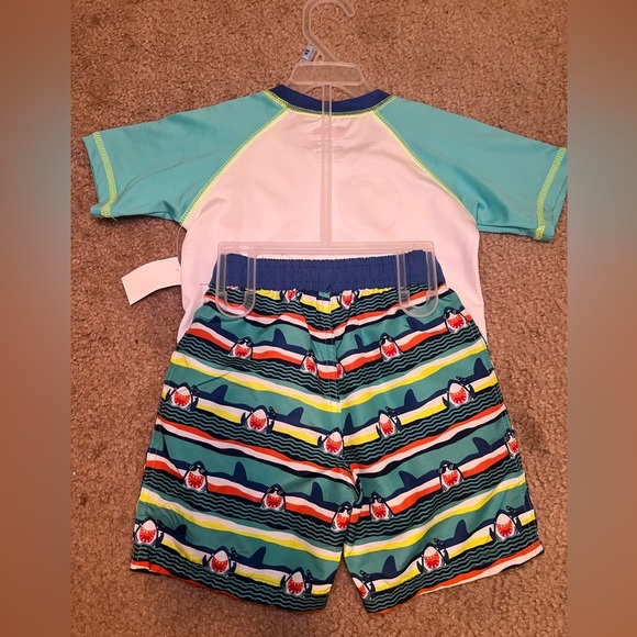 Kids Shark Swim Set - Blue and White 24 Months - Picture 4 of 4